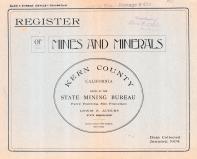 Kern County 1904 - Mines and Minerals 
